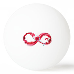 Infinity with Red Wine Ping Pong Ball