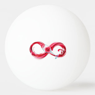 Infinity with Red Wine Ping Pong Ball