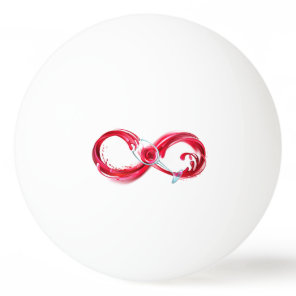 Infinity with Red Wine Ping Pong Ball