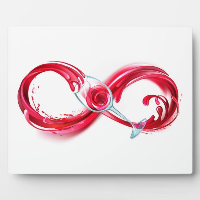 Infinity with Red Wine Plaque (Front)