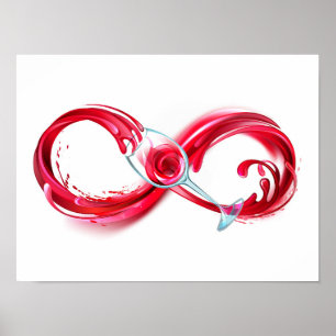 Infinity with Red Wine Poster