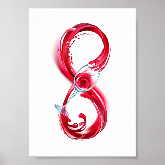 Infinity with Red Wine Poster (Front)