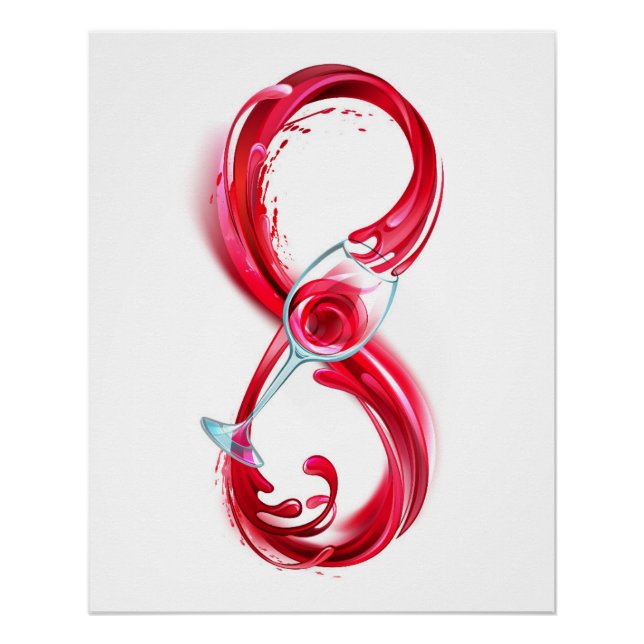 Infinity with Red Wine Poster (Front)