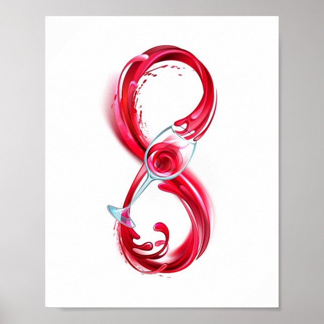 Infinity with Red Wine Poster (Front)