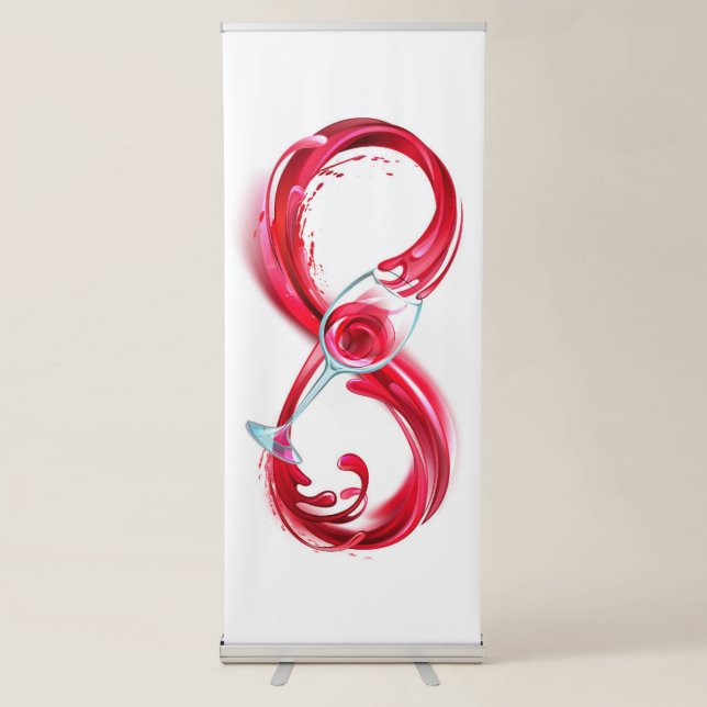 Infinity with Red Wine Retractable Banner (Front)