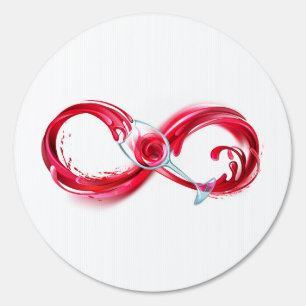 Infinity with Red Wine Sign