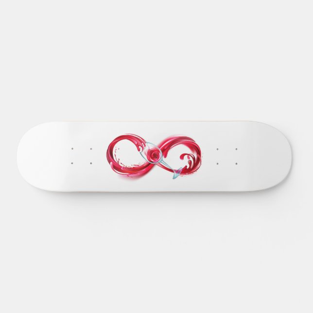 Infinity with Red Wine Skateboard (Horz)