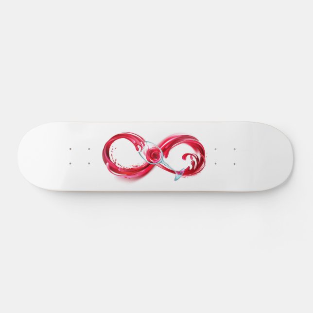 Infinity with Red Wine Skateboard (Horz)