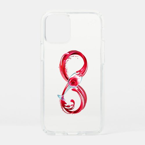 Infinity with Red Wine Speck iPhone 12 Mini Case