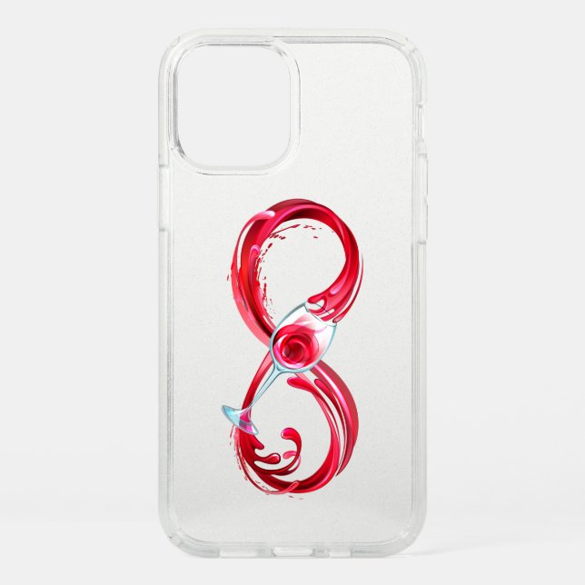 Infinity with Red Wine Speck iPhone 12 Pro Case (Front)