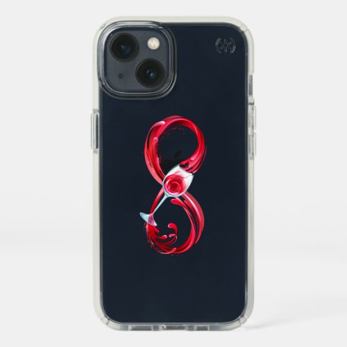 Infinity with Red Wine Speck iPhone 13 Case