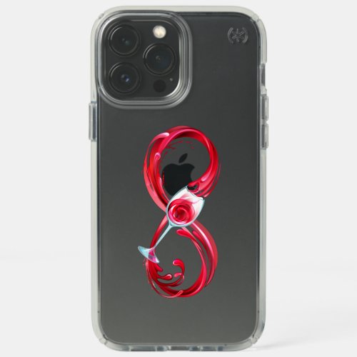 Infinity with Red Wine Speck iPhone 13 Pro Max Case