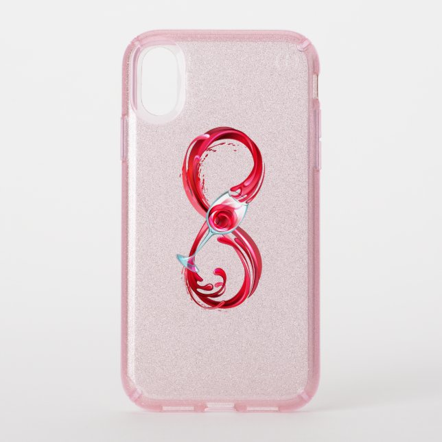 Infinity with Red Wine Speck iPhone XR Case (Front)