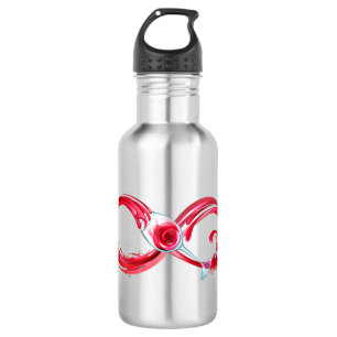 Infinity with Red Wine Stainless Steel Water Bottle