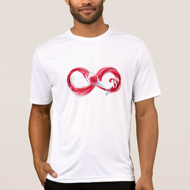Infinity with Red Wine T-Shirt (Front)