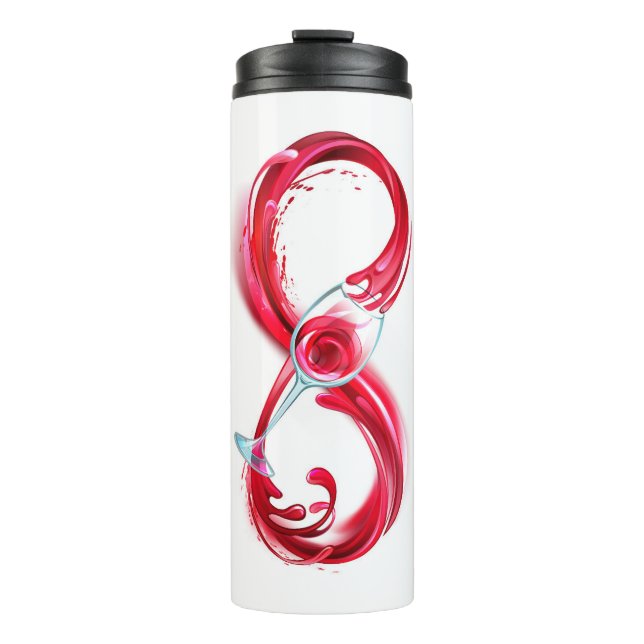 Infinity with Red Wine Thermal Tumbler (Front)