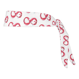 Infinity with Red Wine Tie Headband
