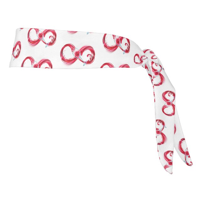 Infinity with Red Wine Tie Headband (Rotate 90)