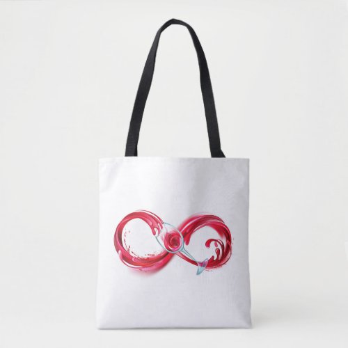 Infinity with Red Wine Tote Bag