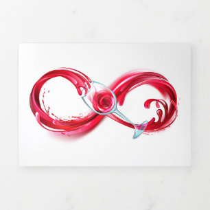 Infinity with Red Wine Tri-Fold Announcement