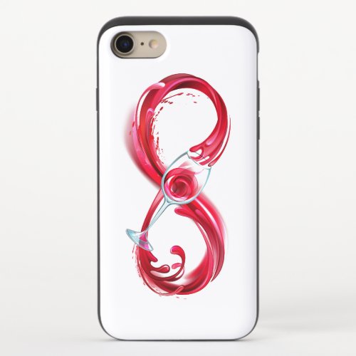 Infinity with Red Wine iPhone 87 Slider Case