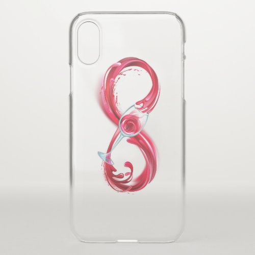 Infinity with Red Wine iPhone X Case