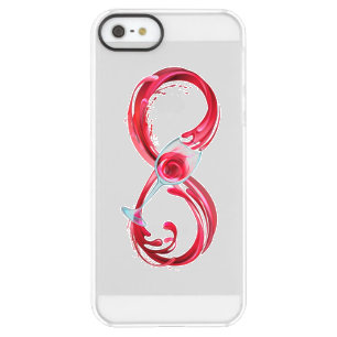 Infinity with Red Wine Permafrost iPhone SE/5/5s Case