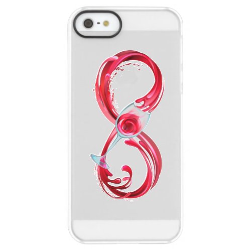 Infinity with Red Wine Permafrost iPhone SE55s Case