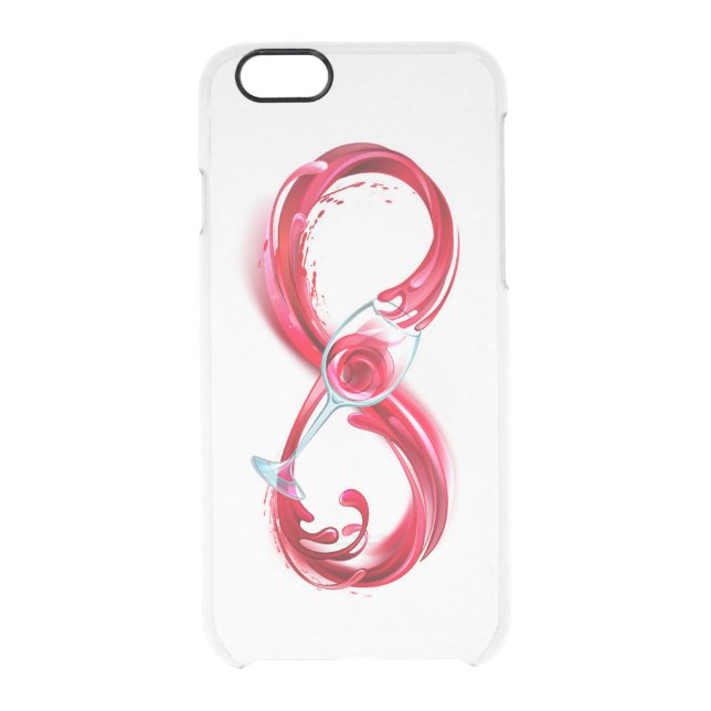 Infinity with Red Wine Uncommon iPhone Case (Back)