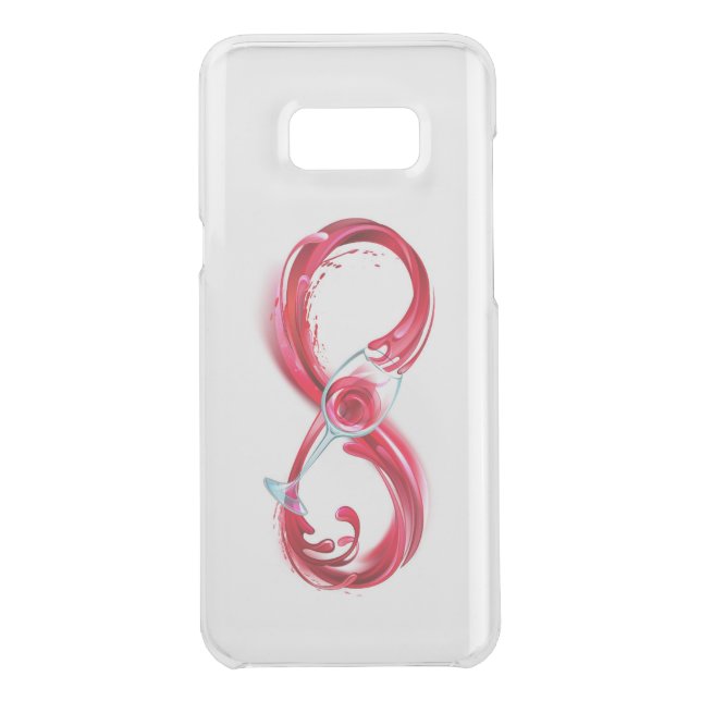 Infinity with Red Wine Uncommon Samsung Galaxy Case (Back)