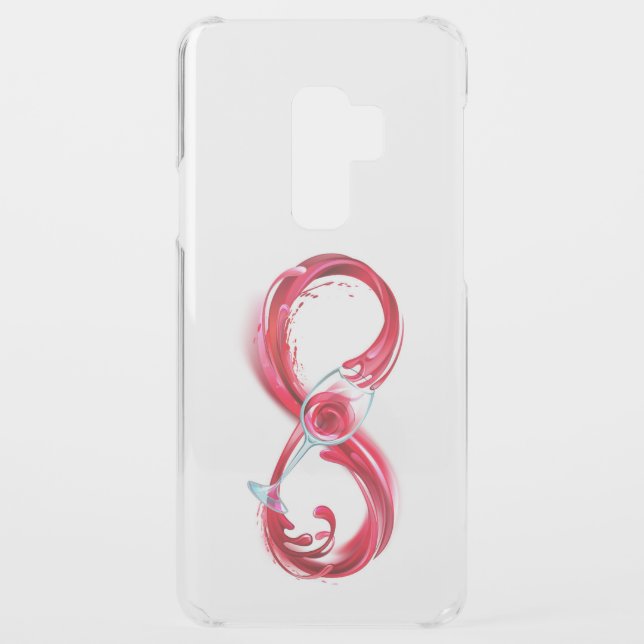 Infinity with Red Wine Uncommon Samsung Galaxy Case (Back)