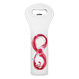 Infinity with Red Wine Wine Bag