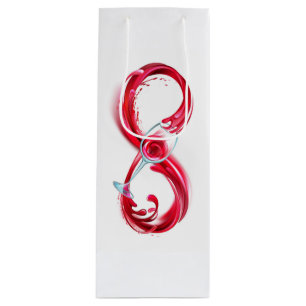 Infinity with Red Wine Wine Gift Bag
