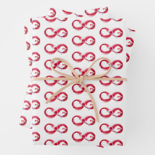 Infinity with Red Wine Wrapping Paper Sheets