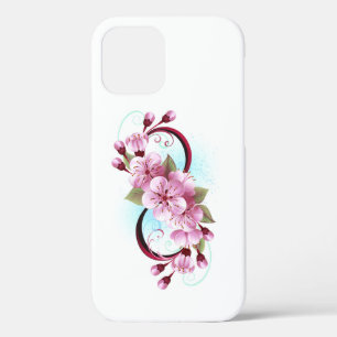 Infinity with Sakura Blossom Flowers iPhone 12 Case