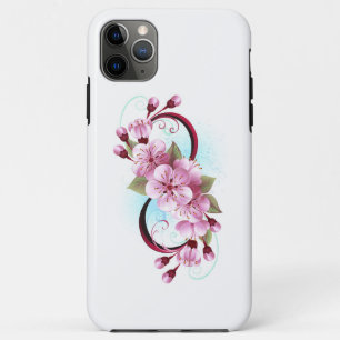 Infinity with Sakura Blossom Flowers iPhone 11 Pro Max Case