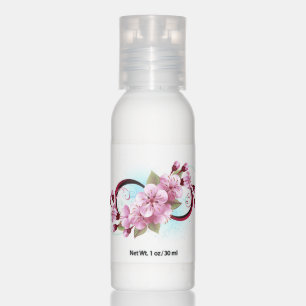 Infinity with Sakura Blossom Flowers Hand Lotion