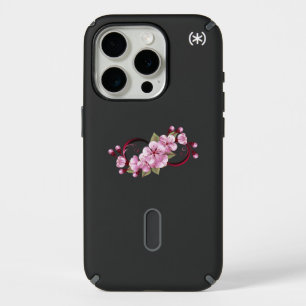 Infinity with Sakura Blossom Flowers iPhone 15 Pro Case