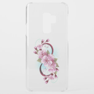 Infinity with Sakura Blossom Flowers Uncommon Samsung Galaxy S9 Plus Case