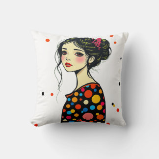 Infinity Within Her Eyes Throw Pillow