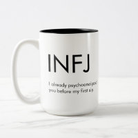 INFJ Already psychoanalyzed you Mug Gift