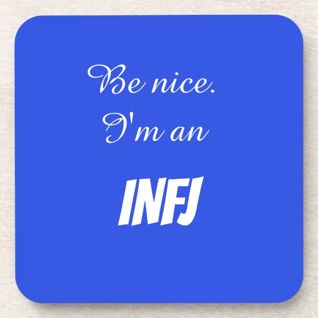 INFJ Hard plastic coaster (Front)