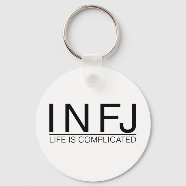 INFJ Life is complicated Keychain (Front)