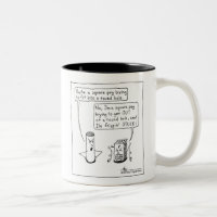 INFJ Square Peg Black Two-Tone Mug
