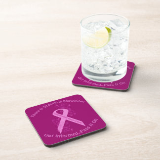 Inflammatory Breast Cancer Awareness Coaster