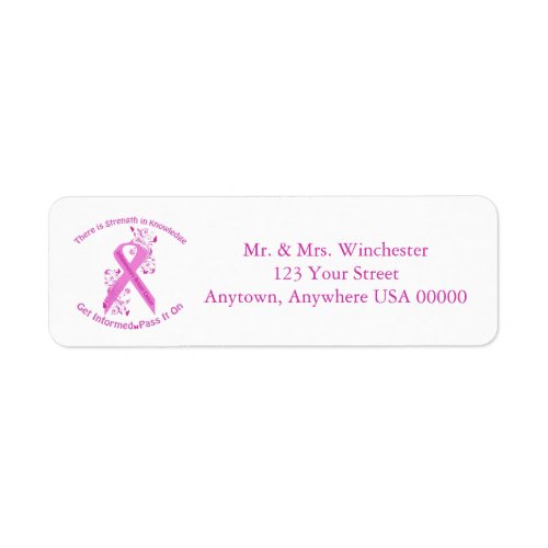 Inflammatory Breast Cancer Awareness Label