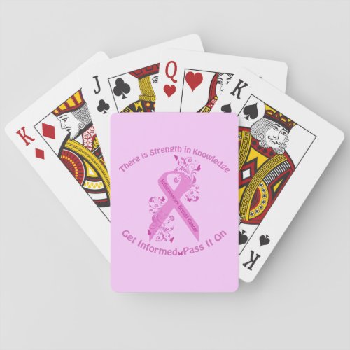 Inflammatory Breast Cancer Awareness Poker Cards