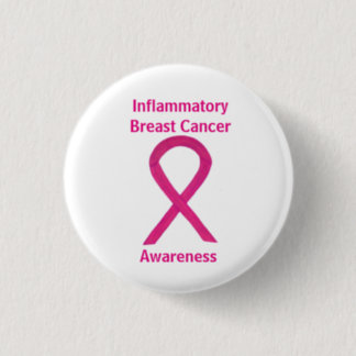 Inflammatory Breast Cancer Hot Pink Ribbon Pin