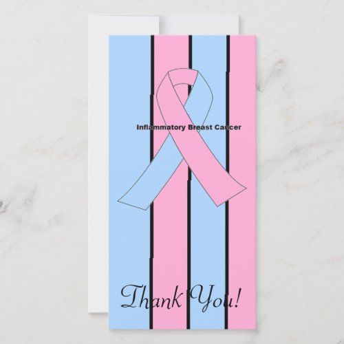 Inflammatory Breast Cancer Thank You Card