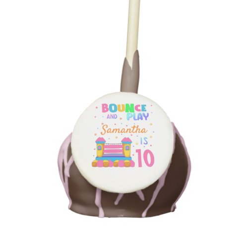 Inflatable Bounce House Jump Birthday Party Girl   Cake Pops